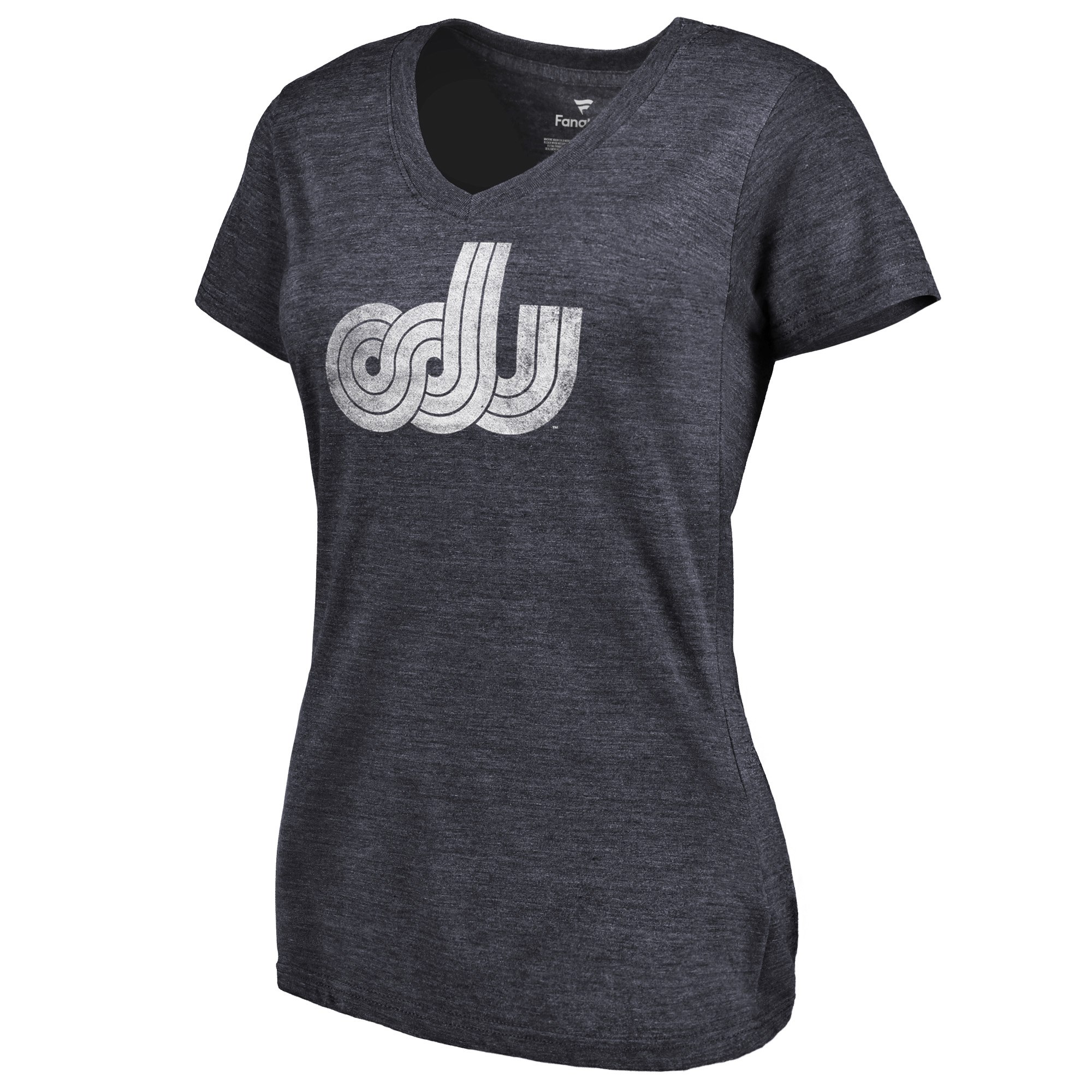 2020 NCAA Fanatics Branded Old Dominion Monarchs Women Navy College Vault Primary Logo TriBlend VNeck TShirt->ncaa t-shirts->Sports Accessory